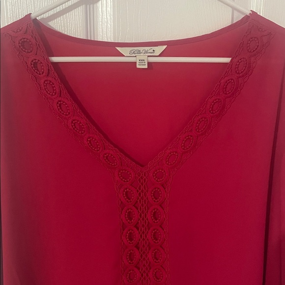 The Pioneer Woman 3/4 sleeves Shark bite hem Tunic Top-XXL- NWOT - Picture 3 of 11